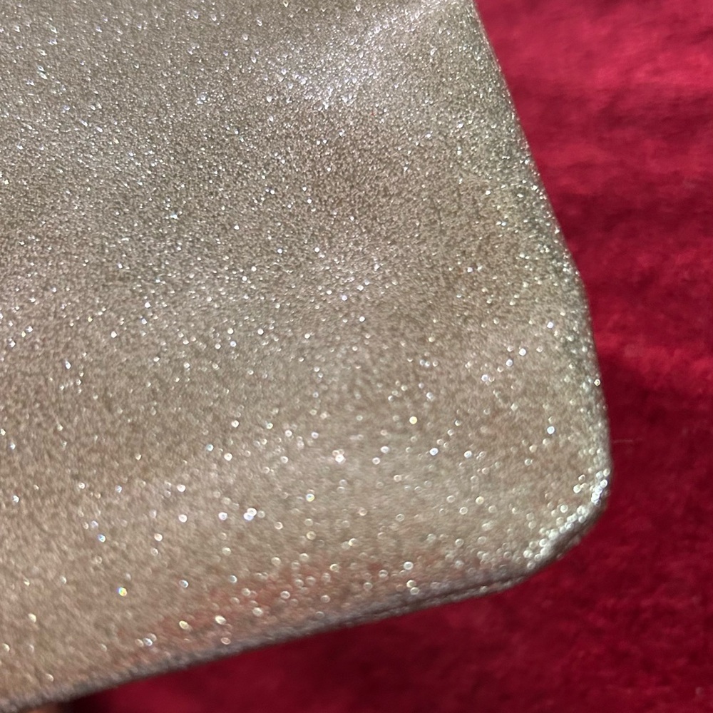 Kate Spade Mavis Silver Glitter Pouch Clutch bag EUC - Picture 8 of 8